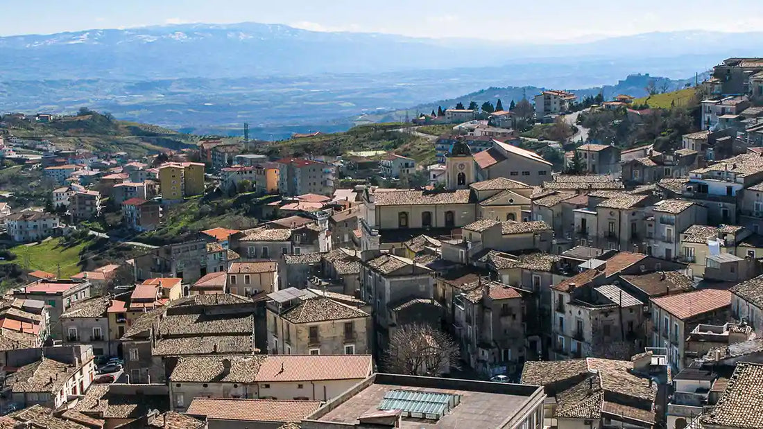 Pueblo de Italia Lungro vista panorámica