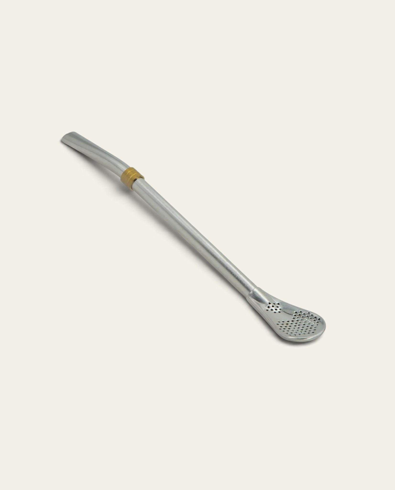 Boldo stainless steel straight mate bombilla straw with a shovel-style filter for easy cleaning