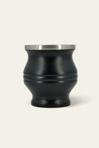 Boldo stainless steel thermal mate cup in matte black with a minimalist design for hot yerba mate