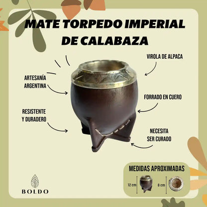 Infografía mate torpedo imperial de calabaza