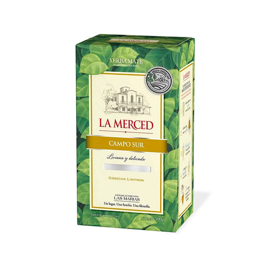 Paquete de yerba mate La Merced Campo Sur 500gr. 