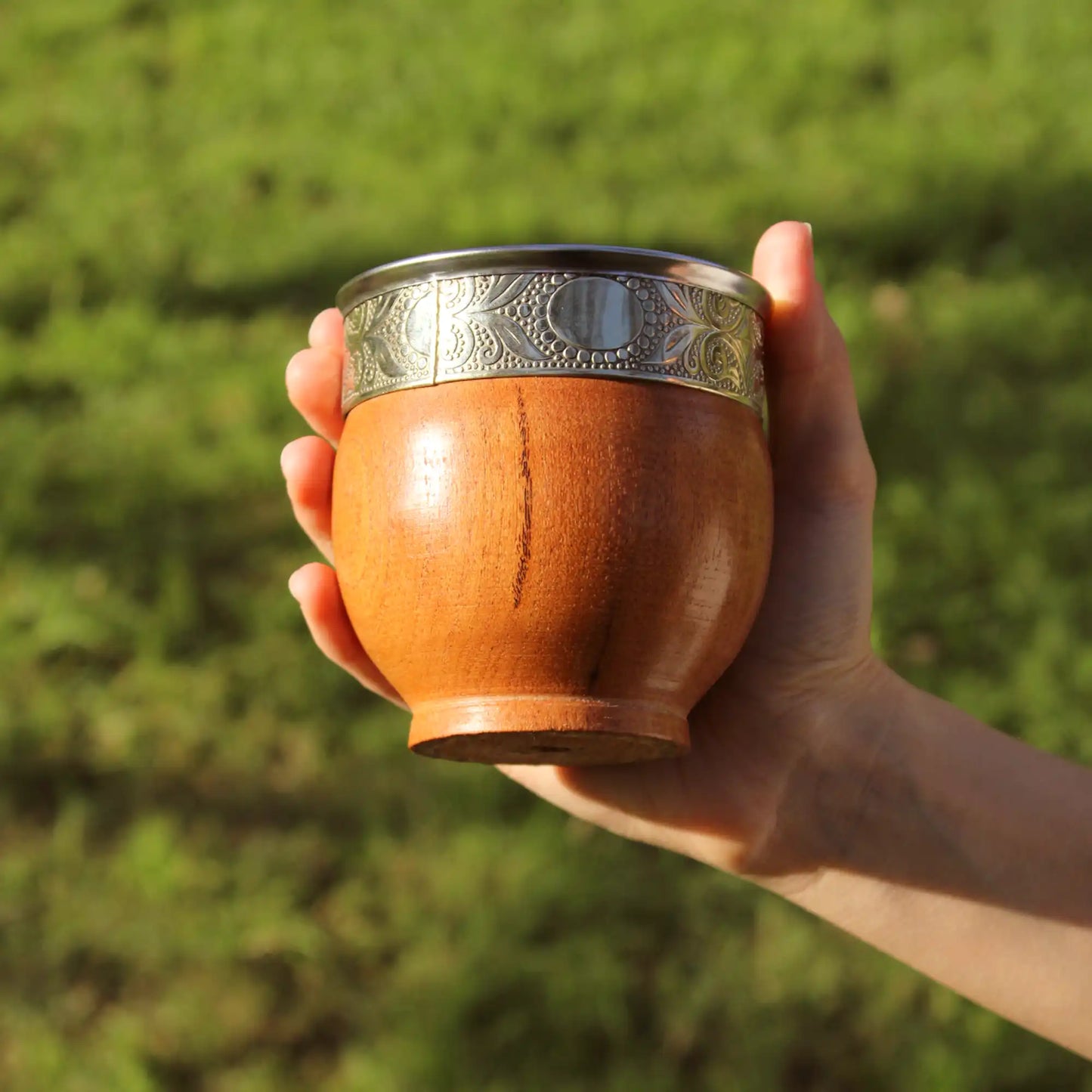 mate de madera de algarrobo artesanal