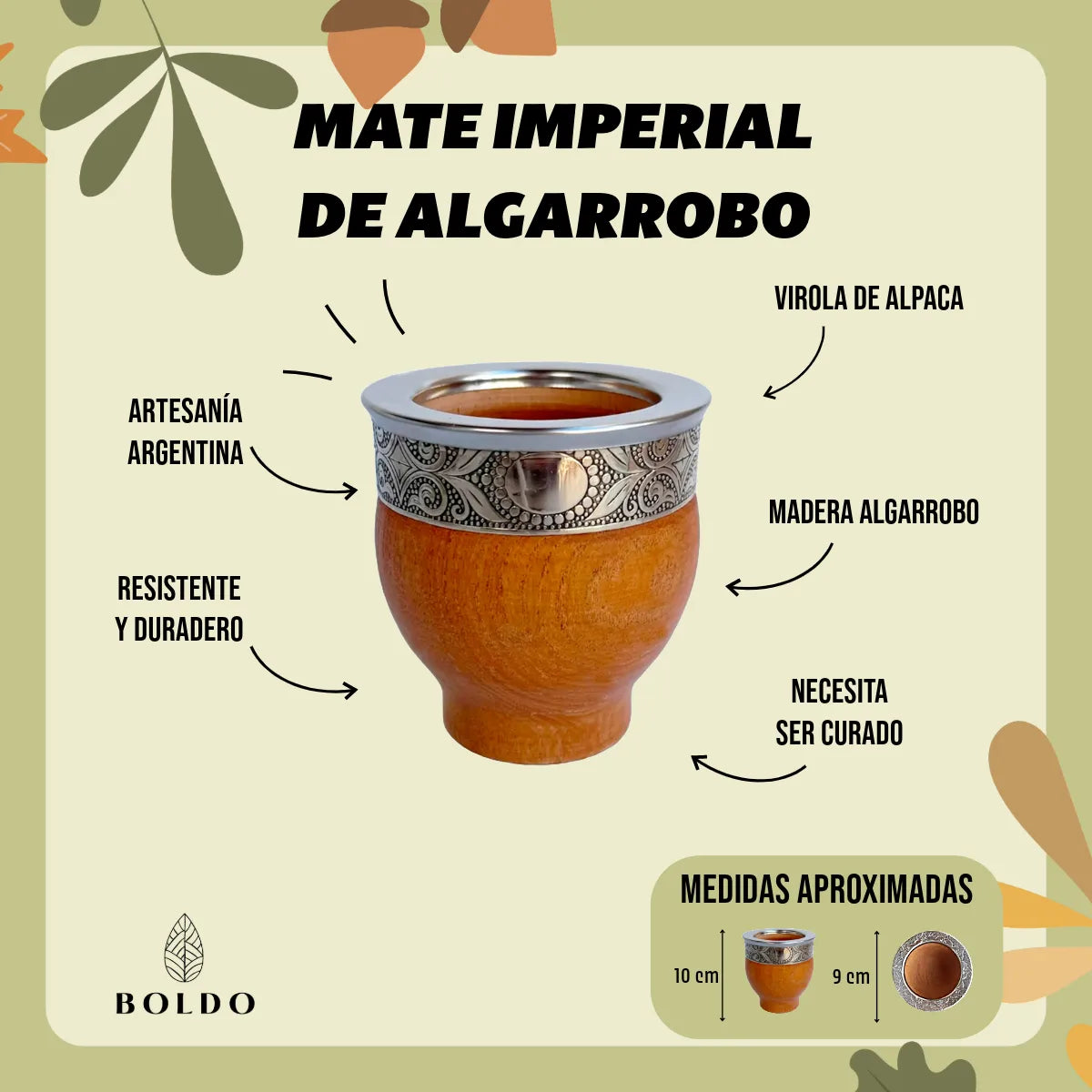 Infografía mate imperial de algarrobo